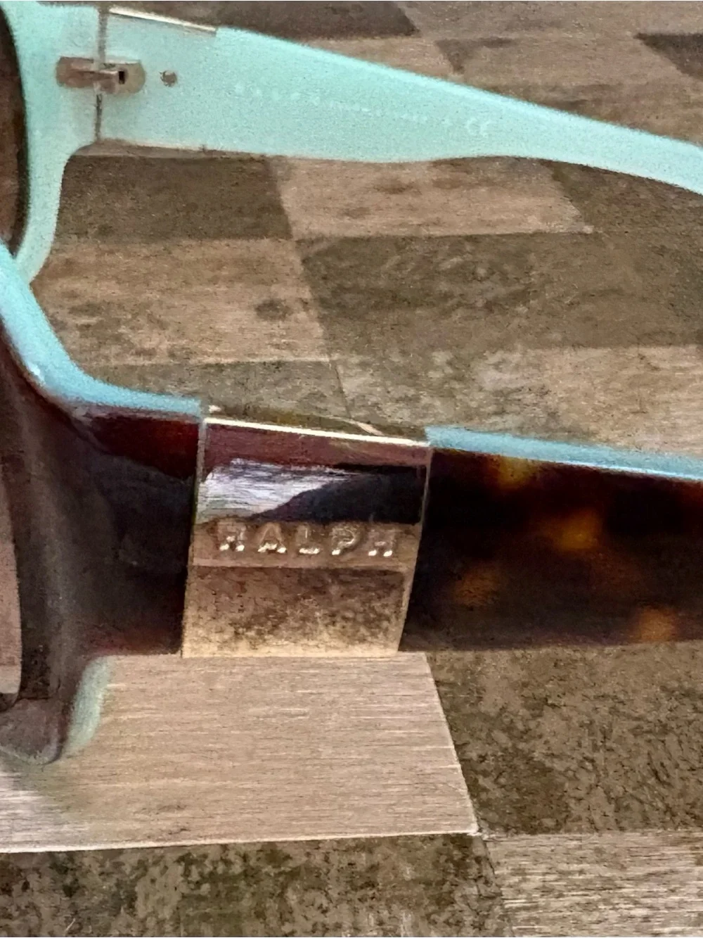 Ralph Lauren Tortoiseshell/Turquoise Sunglasses with Brown Gradient Lenses
